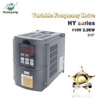 [해외] VFD 110V 2.2KW 3hp Variable Frequency CNC Motor Drive Inverter Converter for Spindle Speed Control HUANYANG HY-Series(2.2KW, 110V)