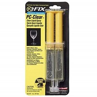 [해외] PC Products PC-Clear Epoxy Adhesive Liquid, 1oz Double Syringe, 2-Pack, Clear 70147