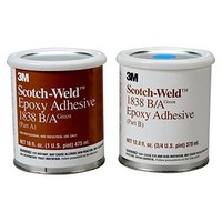 [해외] 3M Scotch-Weld 20152 Epoxy Adhesive 1838 Part B/A, Green, 1 Quart Kit