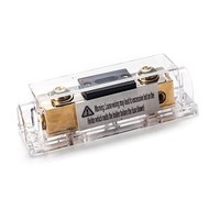 [해외] 100A Inline ANL fuse holder fits for 0 2 4 Gauge wire including 2 pcs 100A ANL Fuse 1pc Hex key wrench
