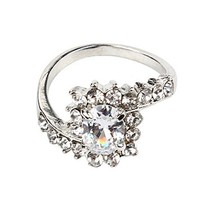 [해외] HUAMING Fashion Women Wedding Engagement Ring Colorful Crystal Jewelry Rings Size 5-10
