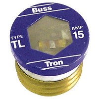 [해외] Bussmann TL-15PK4 15 Amp Time Delay, Loaded Link Edison Base Plug Fuse, 125V UL Listed, 4-Pack
