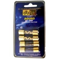 [해외] DB Link AGU60 60 Amp Gold AGU Fuses - Pack of 4