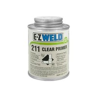 [해외] E-Z Weld 21102 Adhesive Primer, -10 Degree F to 110 Degree F Application Temperature, 8 fl oz Can, For PVC/CPVC Pipes and Fitting, Clear (Case of 24)