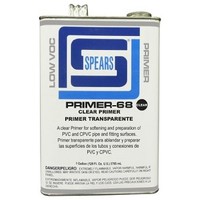[해외] Spears PRIM68C-040 Low VOC PVC Primer, 1 Gallon, Clear