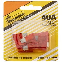 [해외] Bussmann (BP/ATC-40-RP) 40 Amp ATC Blade Fuse, Pack of 5 (25 Fuses)