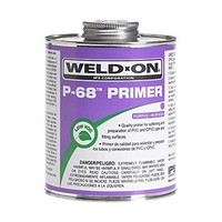 [해외] Weldon 10210 Purple P-68 Primer for PVC and CPVC Pipes, Non-Bodied, Fast Acting Primer, Quart Can with Applicator Cap