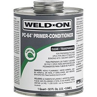 [해외] Weldon 12656 Pc-64 Clear Pvc/Cpvc Primer-Conditioner Low-Voc, 1 quart, Clear