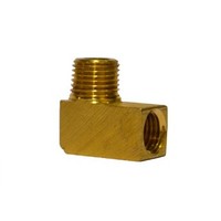 [해외] Trico FE-1004M Brass Central Lubrication 90 Degree Street Elbow, M8 x 1.0 Female X 1/8 BSPT Male