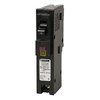 [해외] Square D by Schneider Electric HOM115PDFC Homeline Plug-On Neutral 15 Amp Single-Pole Dual Function (CAFCI and GFCI) Circuit Breaker,