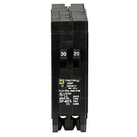 [해외] Square D by Schneider Electric HOMT3020CP Homeline 1-30-Amp 1-20-Amp Single-Pole Tandem Circuit Breaker