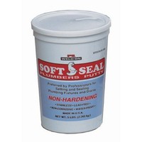 [해외] Weld-On 80105 White Soft Seal Plumbers Putty, 5 lb. Poly Tub