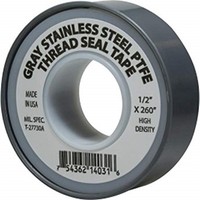 [해외] Midland 982-138 Stainless Steel PTFE Thread Seal Tape, 3/4 Width x 520 Length, Grey,