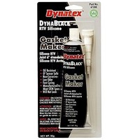 [해외] Dynatex 47200 DynaBlack Low Volatile RTV Silicone Gasket Maker, -85 to 500 Degree F, 3.8 oz Carded Tube, Black