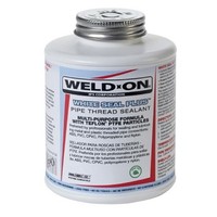 [해외] Weldon 87725 White Seal Plus Plastic and Metal Pipe Thread Sealant with Brush in Cap Applicator, 1/4 Pint, White