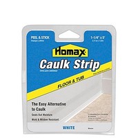 [해외] Caulk Strip White, 1-1/4 x 5, Floor and Tub Caulk Strip