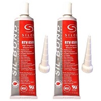[해외] Silco Incorporated RTV 6500 Sil-Bond 2.8 fl.oz High Temperature Silicone Adhesive, Red (2)