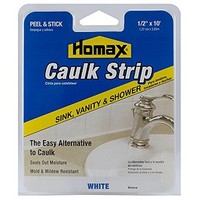 [해외] Caulk Strip White, 1/2 x 10, Sink, Vanity and Shower Caulk Strip