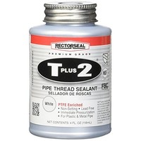[해외] Rectorseal 23631 1/4 Pint Brush Top T Plus 2 Pipe Thread Sealant