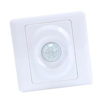 [해외] Almencla Motion Sensor Fan Light Switch Time Delay Detector Bulb Fan AC110-250V White