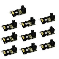 [해외] Dolity Photo Interrupter Module Sensor DIY Board for Arduino UNO R3, 10 Pieces, Black