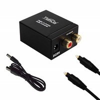 [해외] Tiancai Digital to Analog Converter DAC Digital SPDIF Toslink to Analog Stereo Audio L/R Converter Adapter with Optical Cable Compatible PS3 Xbox HD DVD PS4 Home Cinema Systems AV