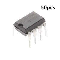 [해외] Bridgold 50pcs NE555P NE555 Single Precision Timer,Monstable Circuit,8-Pin