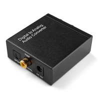 [해외] TNP Digital to Analog Audio Converter Box Adapter - Converts Optical Coaxial or SPDIF Toslink Signal to Stereo RCA L/R (Red/White) Sound Signal or 3.5mm AUX Auxiliary Jack Plug