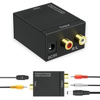 [해외] Digital to Analog Converter, Vilcome DAC Digital SPDIF Toslink to Analog Stereo Audio L/R Converter Adapter with Optical Cable and usb to DC cable for PS3 XBox HD DVD PS4 Home Cine