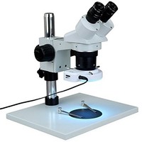 [해외] OMAX 20X-40X-80X Binocular Stereo Microscope + 60 LED Ring Light