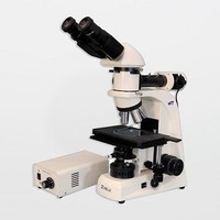 [해외] MEIJI TECHNO AMERICA MT8000 Series Metallurgical Microscope, Binocular Head, SWH10x FN22 Eyepieces, 30W Vertical Koehler, 30W Transmitted Koehler