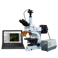 [해외] OMAX 40X-1000X Infinite EPI-Fluorescent Trinocular Compound Microscope with 1.4MP CCD Digital Camera