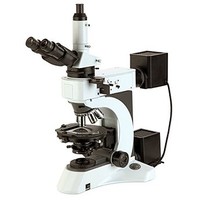[해외] BestScope BS-5092TRF Polarizing Trinocular Compound Microscope, EWF10x Eyepieces, Strain-Free Plan Objectives, Bertrand Lens, 50x-1000x Magnification, Transmitted and Reflected Hal
