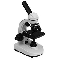 [해외] JNKEDU 21B Monocular Compound Microscope 640x LED Coaxial Coarse and Fine Focusing With 9pcs Basic Biology Prepared Slides sets 5pcs Blank Microscope Slides and 50pcs Square Cover