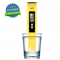 [해외] Vminno Digital PH Meter, PH Meter 0.01 PH High Accuracy Water Quality Tester with 0-14 PH Measurement Range for Household Drinking, Pool and Aquarium Water PH Tester Design with AT