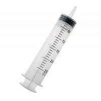 [해외] 2 Pack 250cc/ 250ml Large Capacity Syringes Flusher Plastic Injector Labs Liquid Measuring Garden Syringe Hydroponic Syringe Big Head with Conversion (2 Pack 250cc)