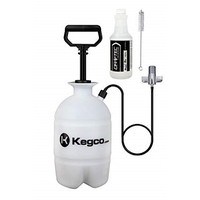 [해외] Draftec DTPCKCLR Deluxe Hand Pump Pressurized Keg Beer Kegerator Cleaning Kit with 32 oz. Cleaner Clear