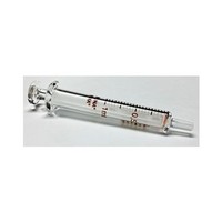[해외] Reusable Glass Syringe, Glass Luer, 1 mL