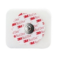 [해외] 3M-2560 Electrode EKG/ECG Red Dot Foam Tape/ Gel 4x3-1/2cm 50 Per Bag by 3M Part No. 2560