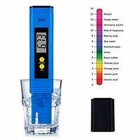 [해외] Digital PH Meter Tester - Tiaoyeer Water Quality Tester with ATC, 0.01pH High Accuracy, 0.00-14.00 Measurement Range, 0.01 Resolution for Drinking Water, Aquarium, Swimming Pools,