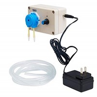 [해외] Speed Adjustable dosing Pump, Peristaltic Pump for Aquarium Lab Chemical Water Blue