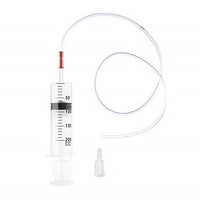 [해외] WERTYCITY 2 Pack 200ml Syringes with Tubing, Large Plastic Garden Syringe for Scientific Labs and Liquid Dispensing Metric Multiple Uses