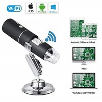 [해외] Yugoo Wireless WiFi USB Digital Microscope 1080P HD Handheld WiFi Microscope with 2MP Camera, 50x to 1000x Magnification and 8 Built-in LEDs for iOS, Android, Tablet, Windows