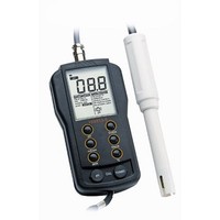 [해외] Hanna Instruments HI 9813-6N Waterproof pH/EC/TDS Temperature Meter Clean and Calibration Check for Growers, 0 to 50 Degree C, 9V Battery