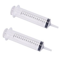 [해외] Buytra 2 Pack Garden Syringe 150ML, Large Plastic Syringe for Hydroponics Nutrient Measuring, Watering, Refilling and Dispensing
