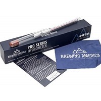 [해외] Specific Gravity Hydrometer Alcohol Tester - Pro Series American-Made Brewing ABV Testing: Beer, Wine, Cider, Mead Homebrew Fermented Beverages - Triple Scale Hydrometer by Brewing