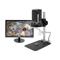 [해외] Aven 26700-400 Cyclops Digital Microscope, Up to 534x Magnification, Upper LED Illumination, With Stand and Remote, Includes 5MP Camera with HDMI Output