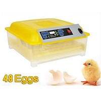 [해외] Egg Incubator Hatcher 48 Digital Clear Temperature Control Automatic Turning New 110V