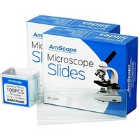 [해외] Microscope Slides, 100 Blank Slides with 100 Cover Glass