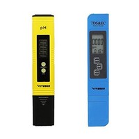 [해외] VIVOSUN pH and TDS Meter Combo, 0.05ph High Accuracy Pen Type pH Meter and +/- 2% Readout Accuracy 3-in-1 TDS EC Temperature Meter